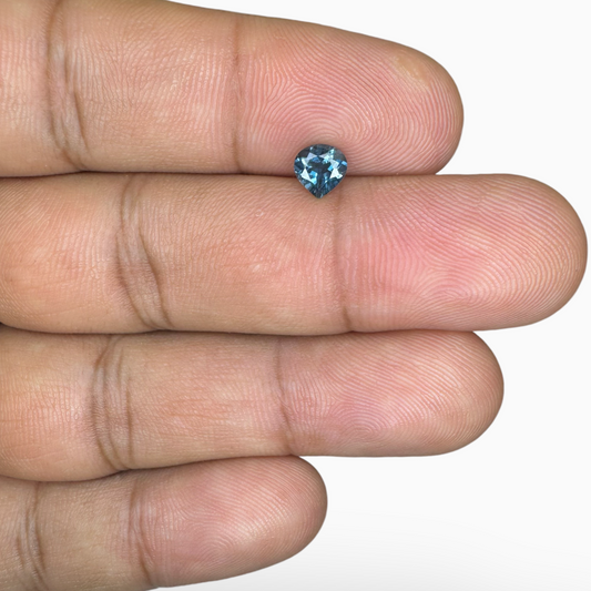 London Blue Topaz 0.64 Carat 5X5mm Heart Shape