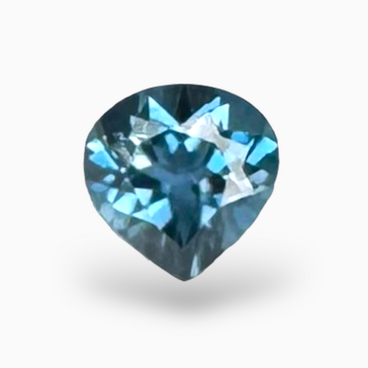 London Blue Topaz 0.64 Carat 5X5mm Heart Shape