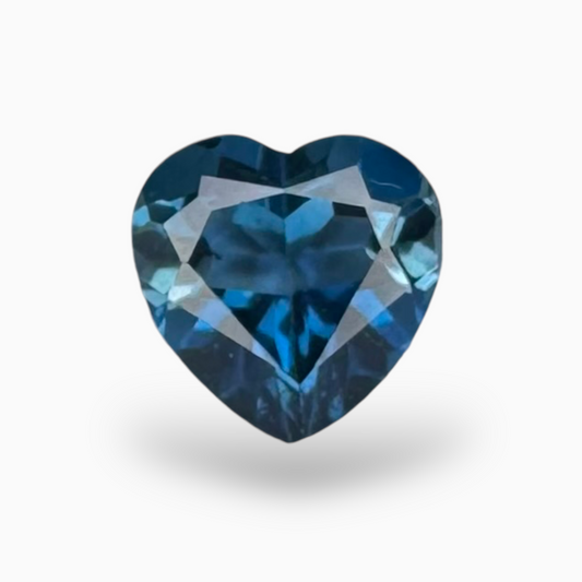 London Blue Topaz 1.41 Carat 7X7mm Heart Shape