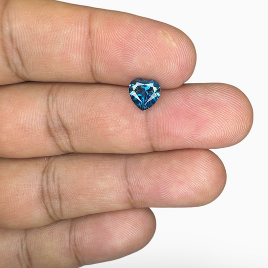 London Blue Topaz 1.41 Carat 7X7mm Heart Shape