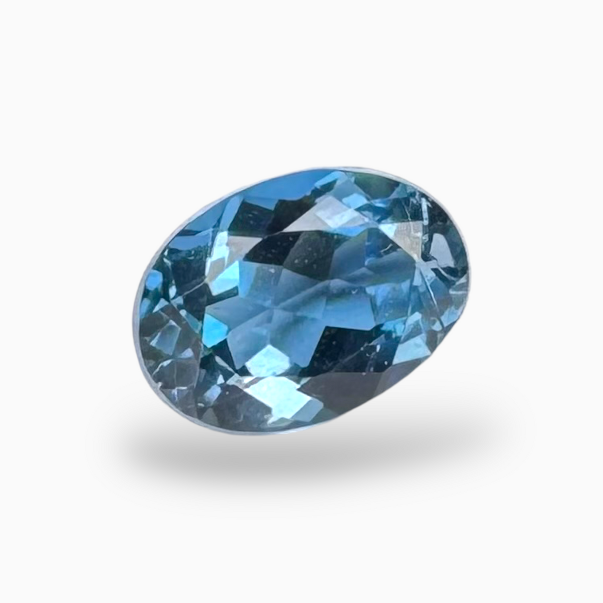 London Blue Topaz Dark SteelBlue Color 1.14 Carats Oval Shape Size 7X5mm
