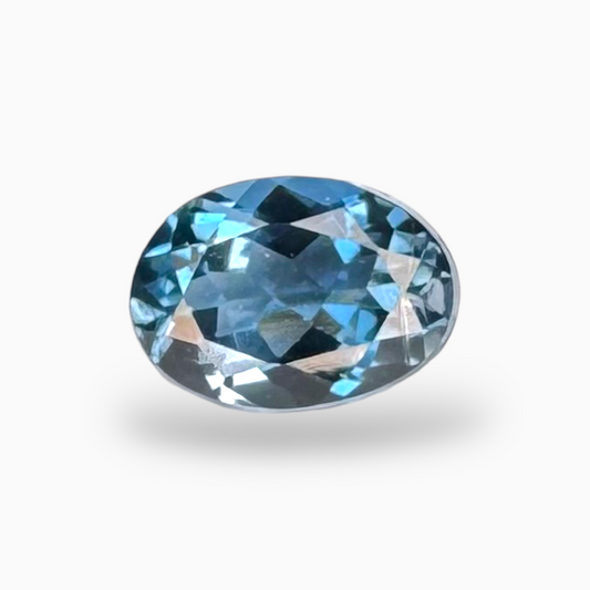 London Blue Topaz Dark SteelBlue Color 1.14 Carats Oval Shape Size 7X5mm