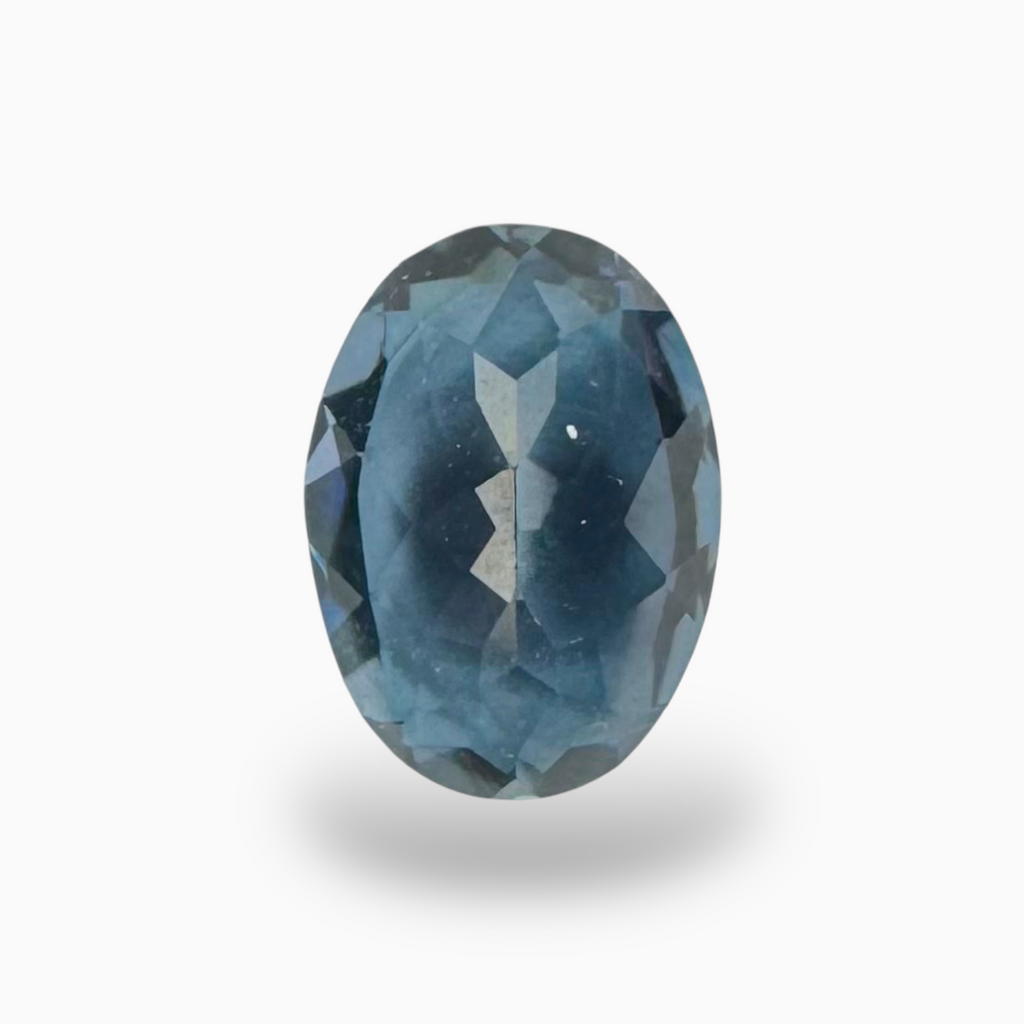 London Blue Topaz Dark SteelBlue Color 1.50 Carats Oval Shape Size 8.5X6mm