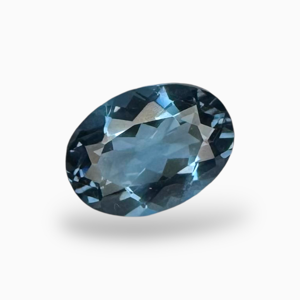 London Blue Topaz Dark SteelBlue Color 1.50 Carats Oval Shape Size 8.5X6mm