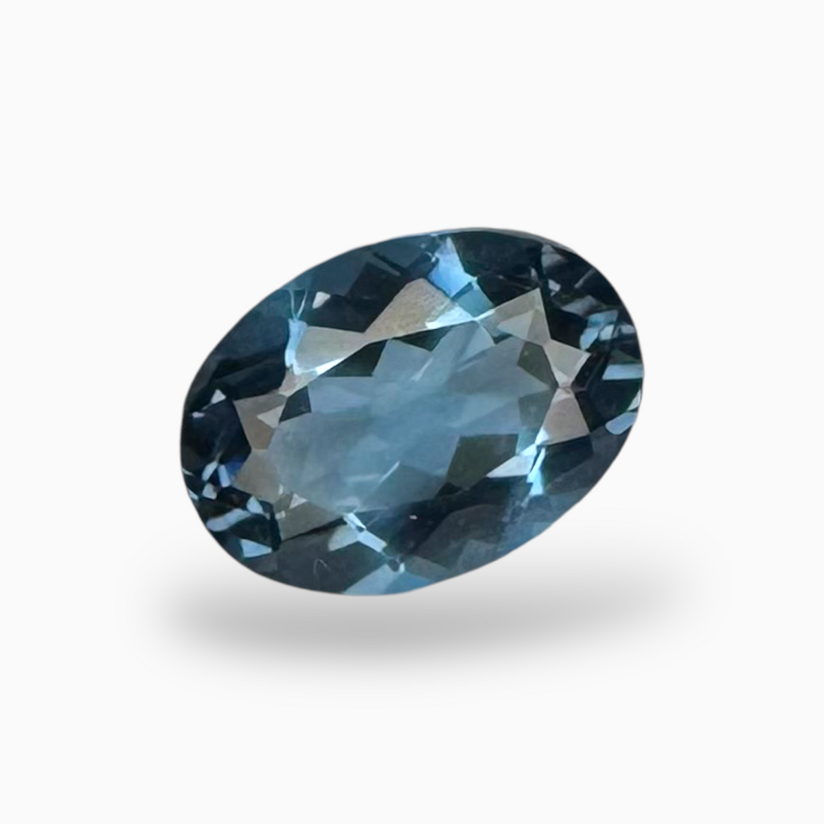 London Blue Topaz Dark SteelBlue Color 1.50 Carats Oval Shape Size 8.5X6mm