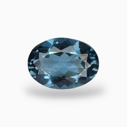 London Blue Topaz Dark SteelBlue Color 1.50 Carats Oval Shape Size 8.5X6mm