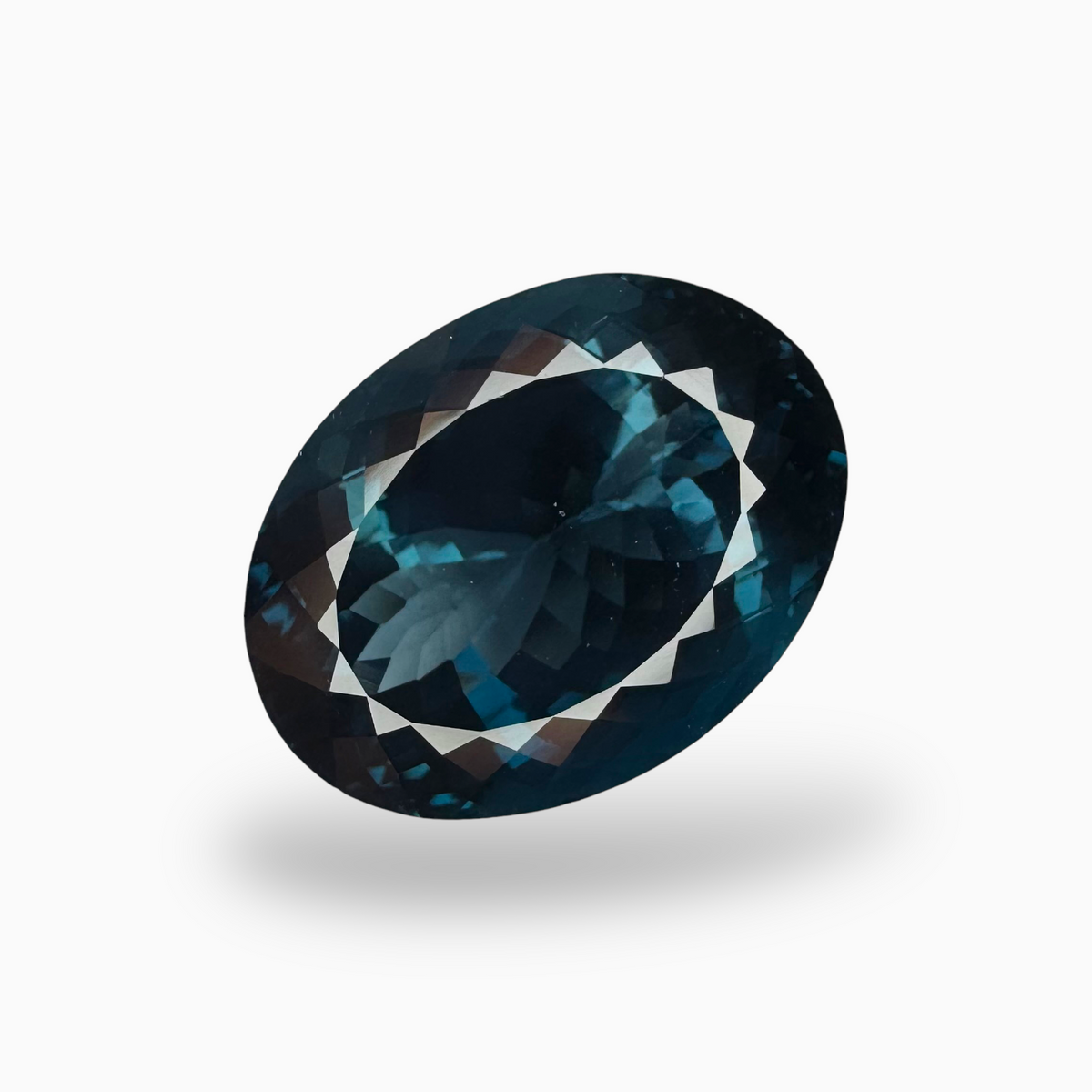 London Blue Topaz Dark Blue Color 30.30 Carats Oval Shape Size 21.5X16mm