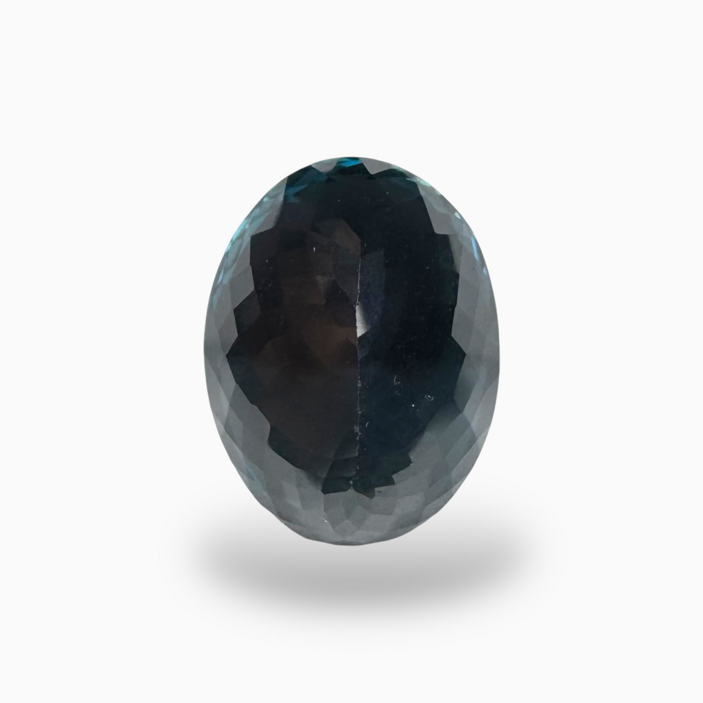 London Blue Topaz Dark Blue Color 30.30 Carats Oval Shape Size 21.5X16mm