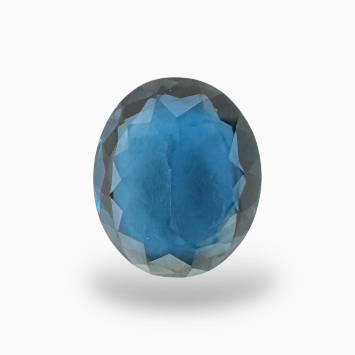 London Blue Topaz Dark Midnight Blue Color 5.30 Carats Oval Shape Size 12X10mm