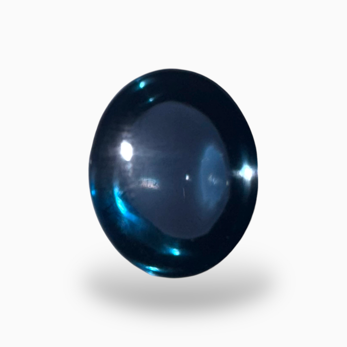 London Blue Topaz 11.53 Carat 13.5X11mm Oval Cabochon Shape