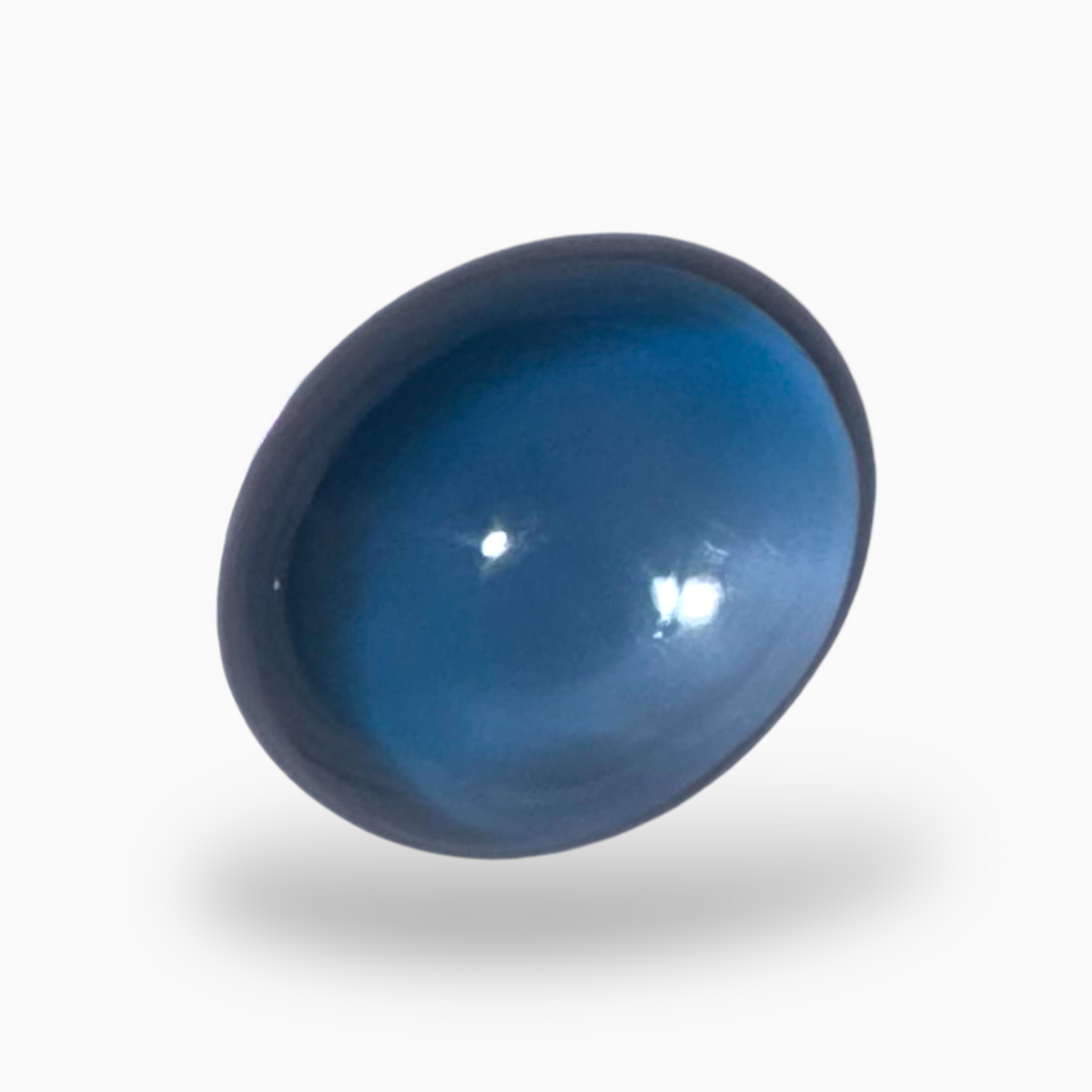 London Blue Topaz 11.53 Carat 13.5X11mm Oval Cabochon Shape
