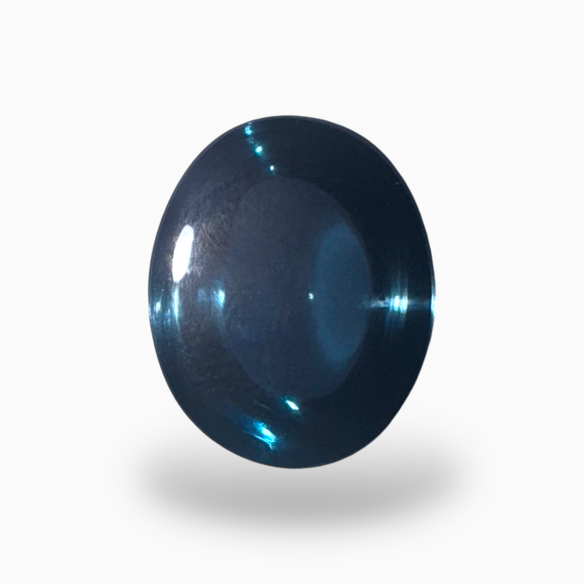 London Blue Topaz 11.99 Carat 13X11mm Oval Cabochon Shape