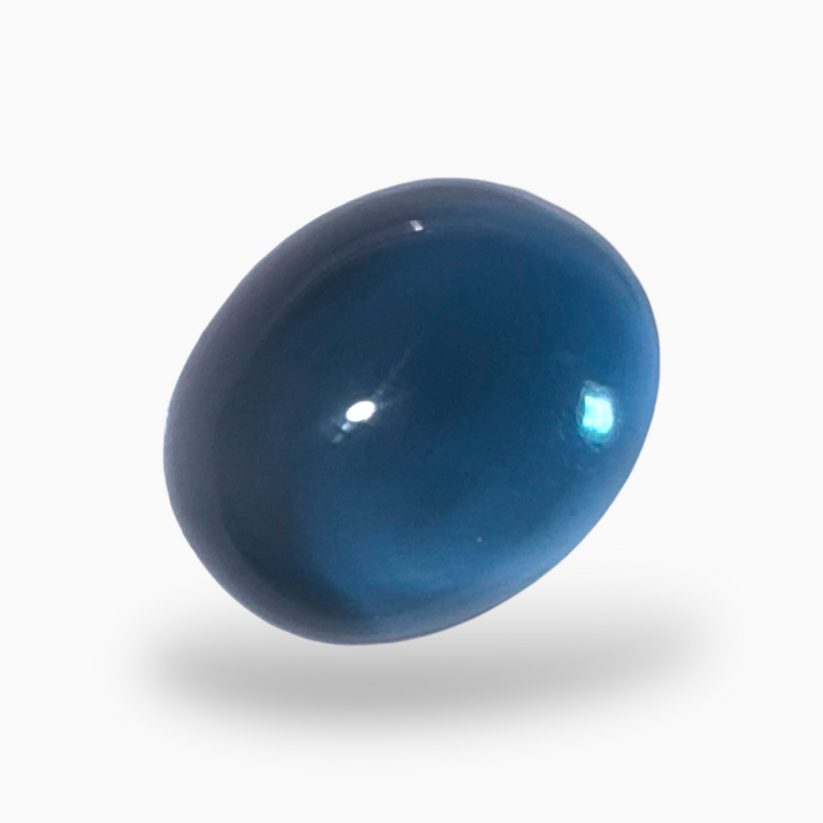 London Blue Topaz 11.99 Carat 13X11mm Oval Cabochon Shape