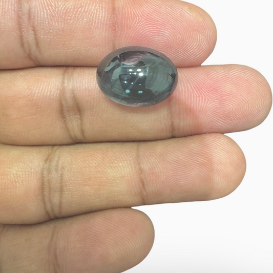 London Blue Topaz 14.35 Carat 17X12mm Oval Cabochon Shape