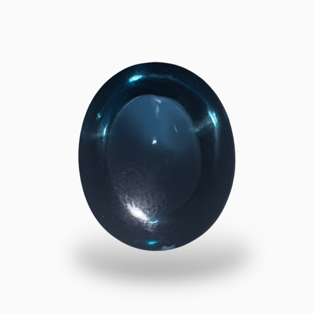 London Blue Topaz 14.65 Carat 14X12mm Oval Cabochon Shape