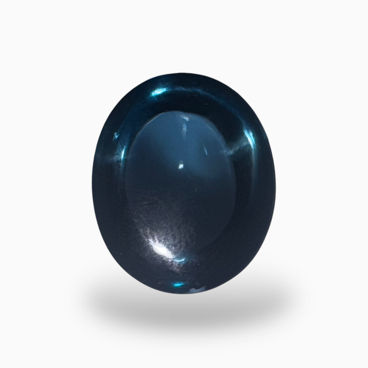 London Blue Topaz 14.65 Carat 14X12mm Oval Cabochon Shape
