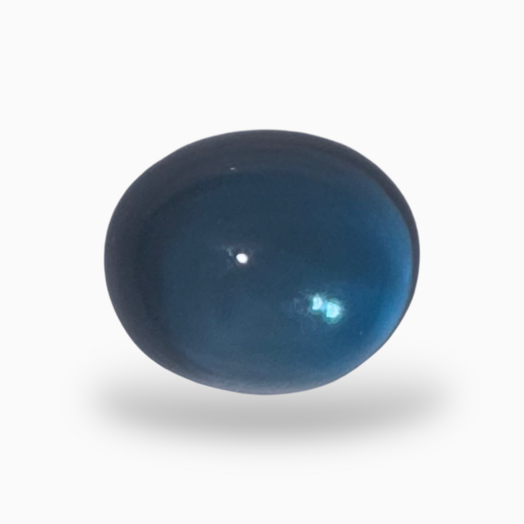 London Blue Topaz 14.65 Carat 14X12mm Oval Cabochon Shape