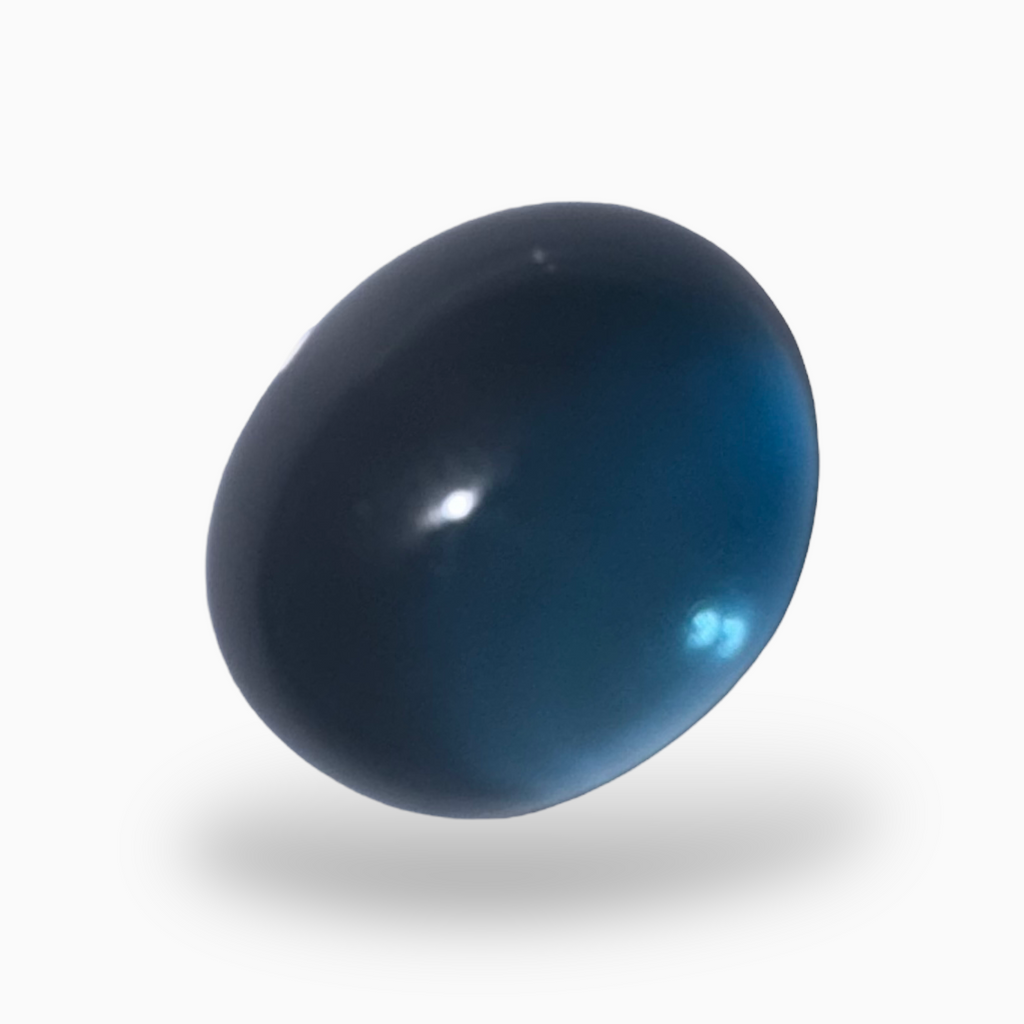 London Blue Topaz 14.65 Carat 14X12mm Oval Cabochon Shape