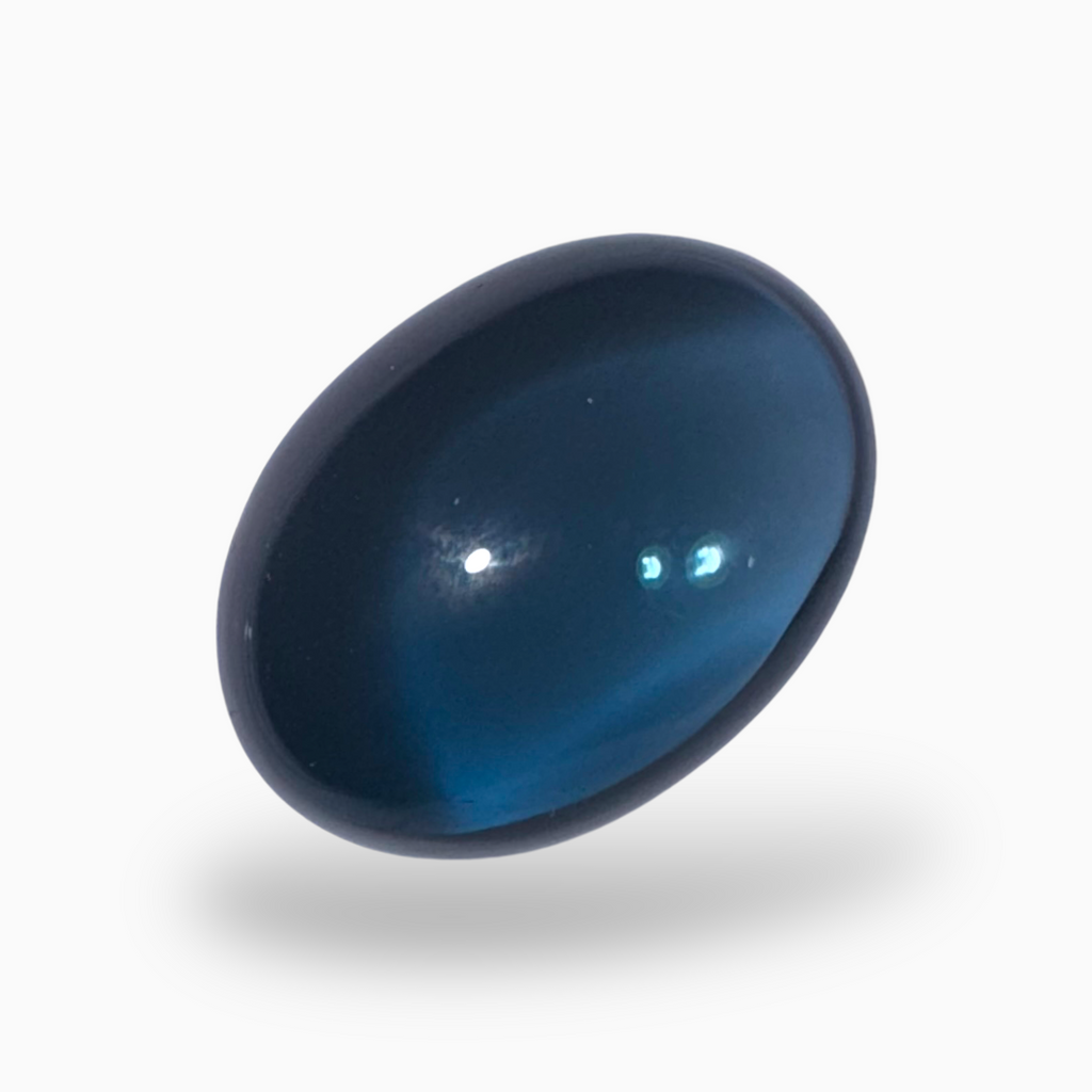 London Blue Topaz 17.02 Carat 17.5X13mm Oval Cabochon Shape