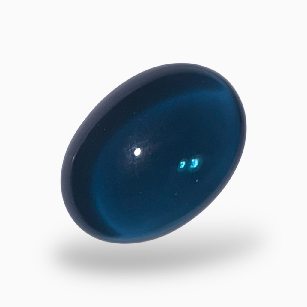 London Blue Topaz 17.30 Carat 17.7X13mm Oval Cabochon Shape