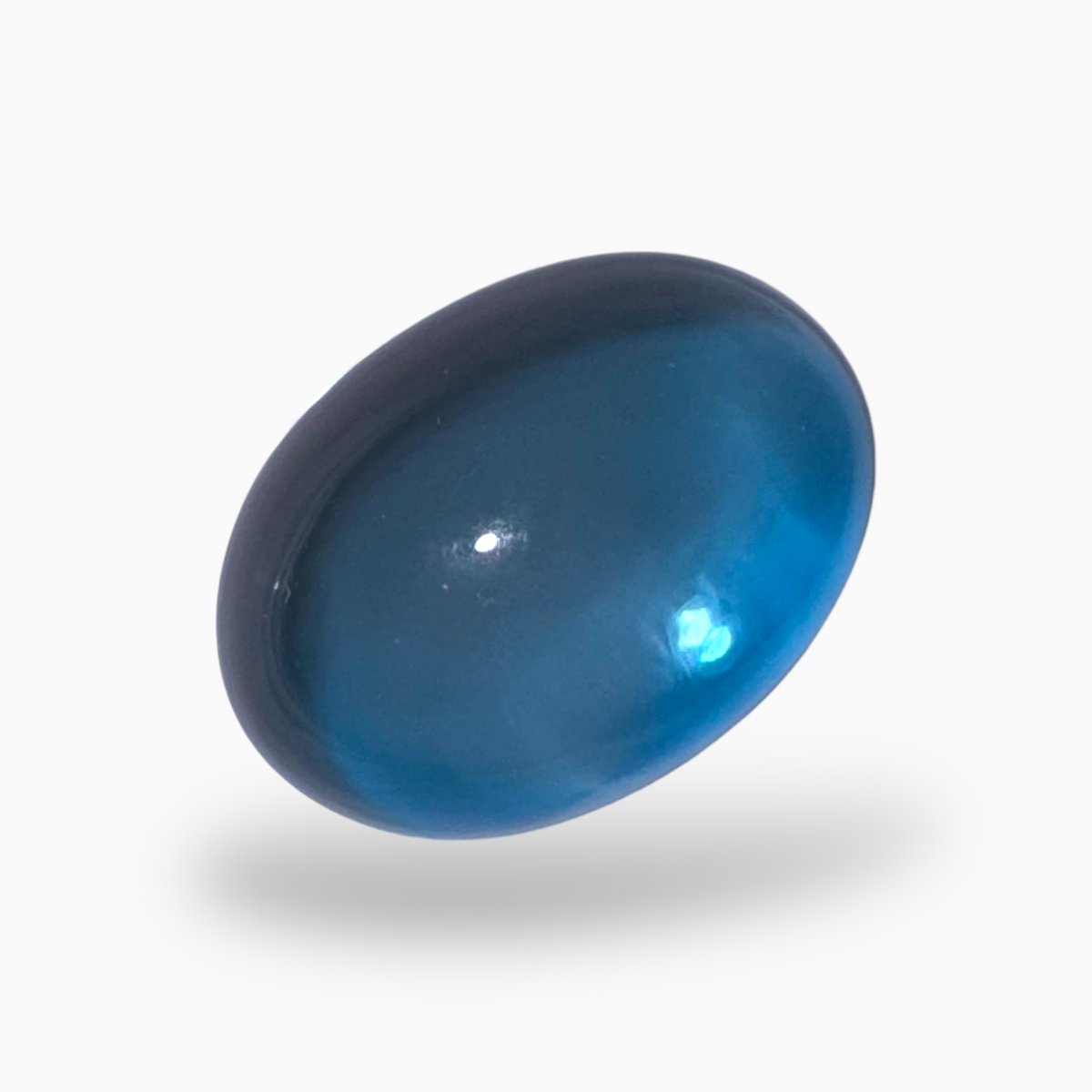 London Blue Topaz 18.91 Carat 17X12mm Oval Cabochon Shape