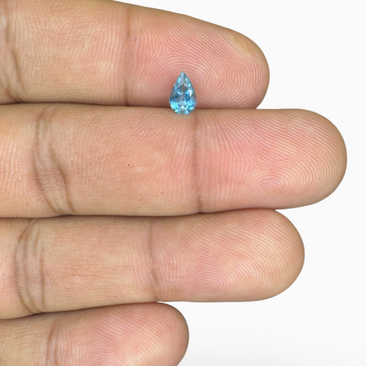 London Blue Topaz 0.54 Carat 6X4mm Pear Shape