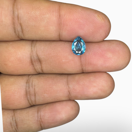 London Blue Topaz 1.57 Carat 8X6mm Pear Shape