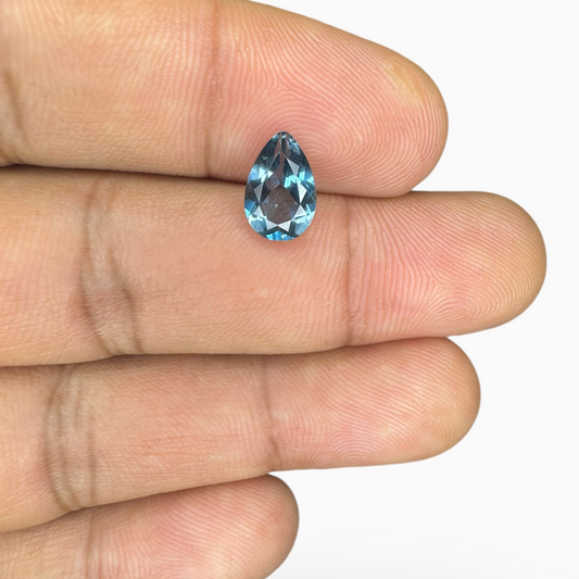 London Blue Topaz 1.73 Carat 9.5X6mm Pear Shape