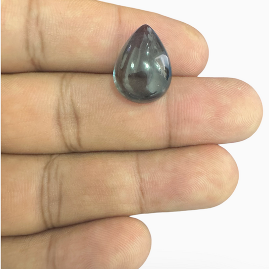 London Blue Topaz 15.22 Carat 17.5X12.5mm Pear Cabochon Shape