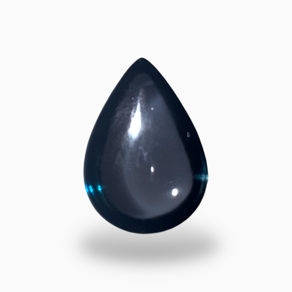 London Blue Topaz 15.22 Carat 17.5X12.5mm Pear Cabochon Shape