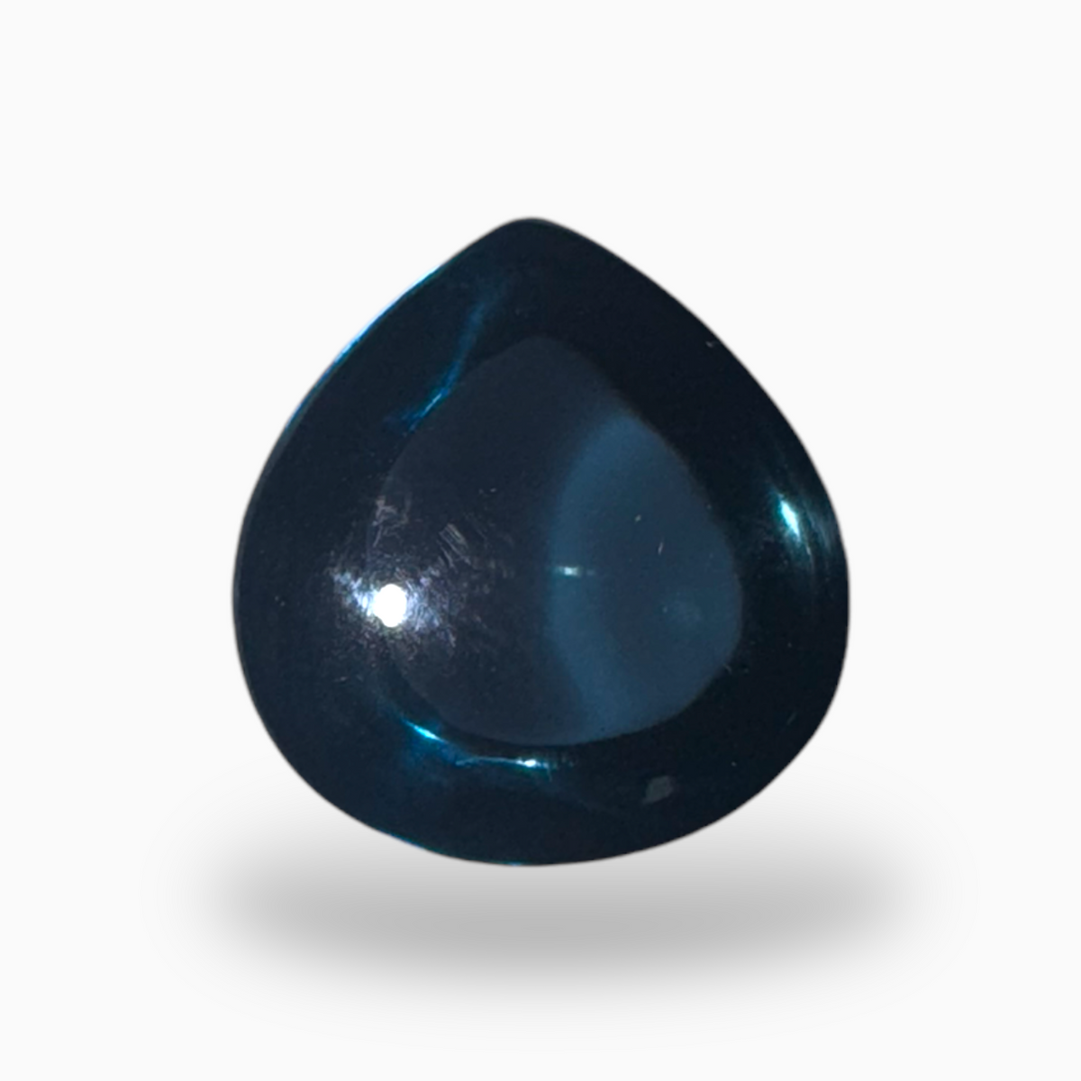 London Blue Topaz 15.4 Carat 14.5X14mm Pear Cabochon Shape