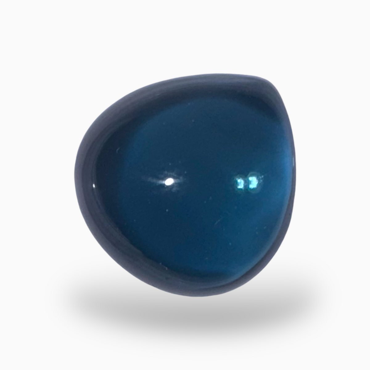 London Blue Topaz 15.4 Carat 14.5X14mm Pear Cabochon Shape