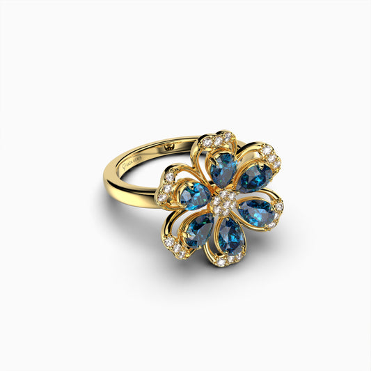 London Blue Topaz Ring - Raelynn