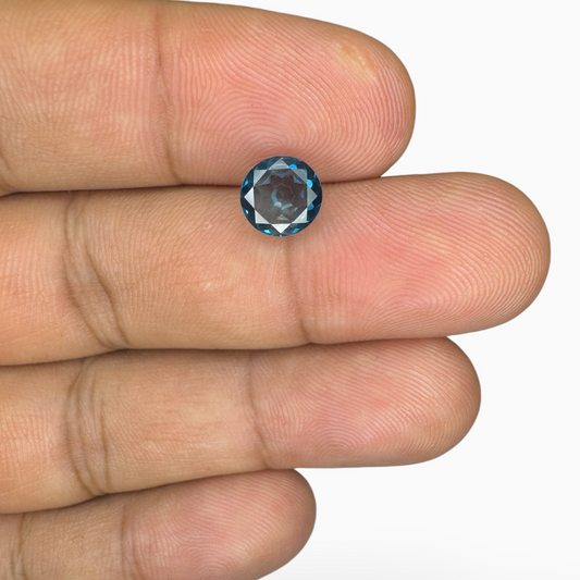 London Blue Topaz 1.98 Carat 7X7mm Round Shape