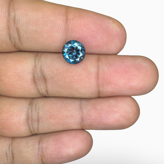 London Blue Topaz 2.3 Carat 8X8mm Round Shape