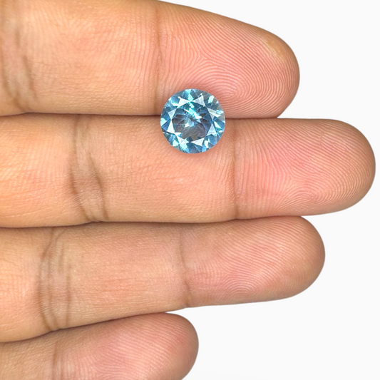 London Blue Topaz 2.8 Carat 9X9mm Round Shape