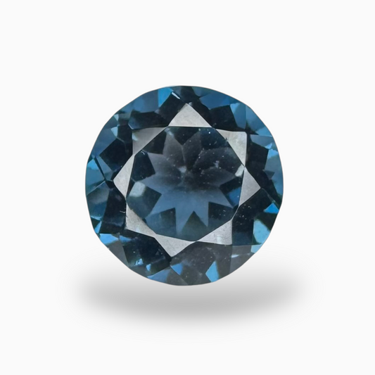 London Blue Topaz 4.07 Carat 9X9mm Round Shape