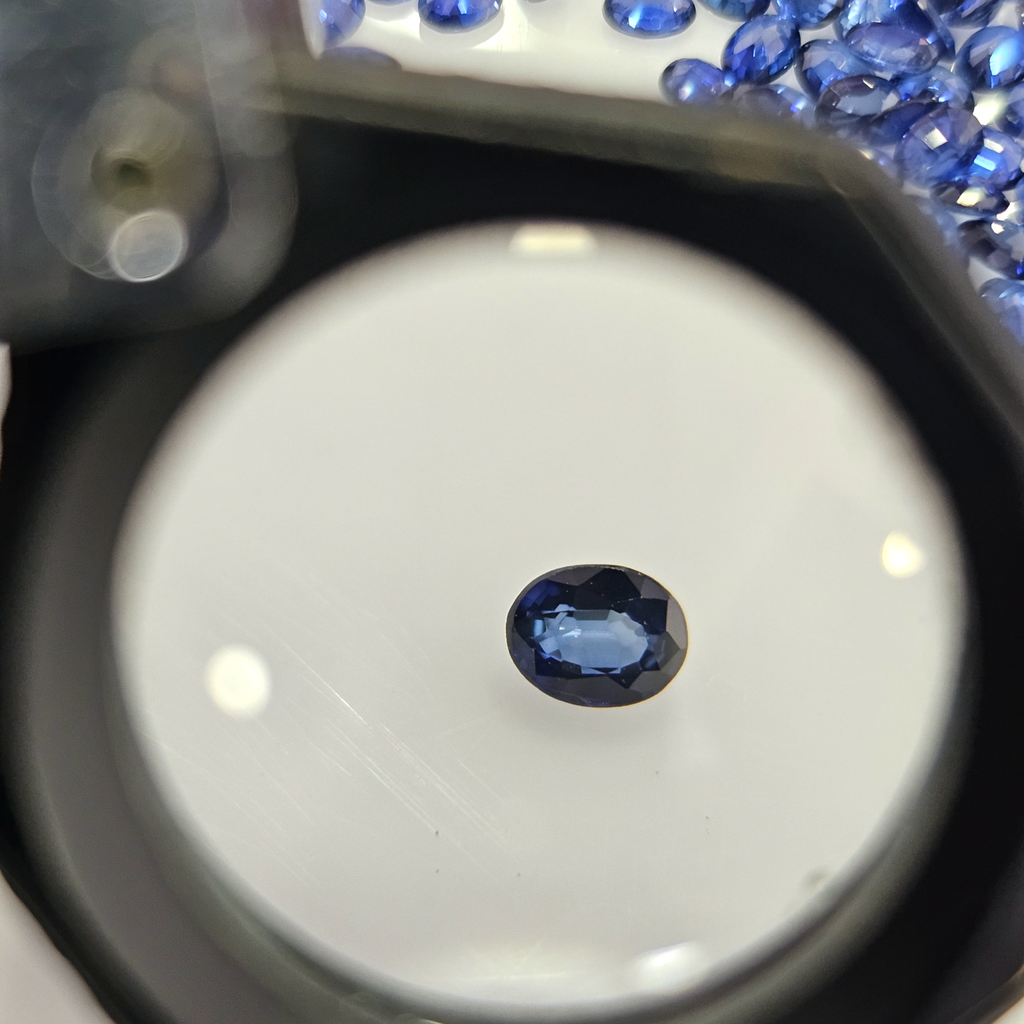 Blue Sapphire Oval Cut 4x3 mm lot For Sale