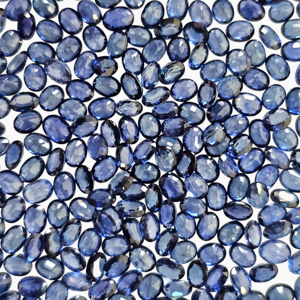Blue Sapphire Oval Cut 4x3 mm lot For Sale