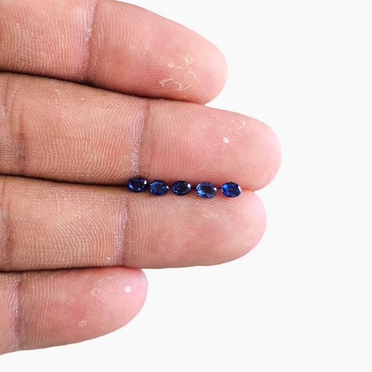 Blue Sapphire Oval Cut 4x3 mm lot For Sale