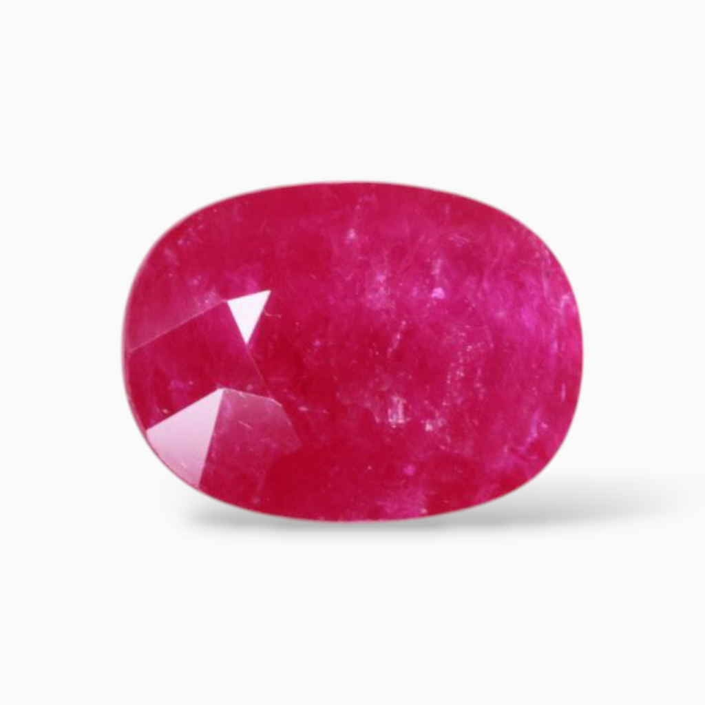 Loose Pink Ruby Gemstone In Oval Shape 2.89 Carats 10.4x7.5mm Size
