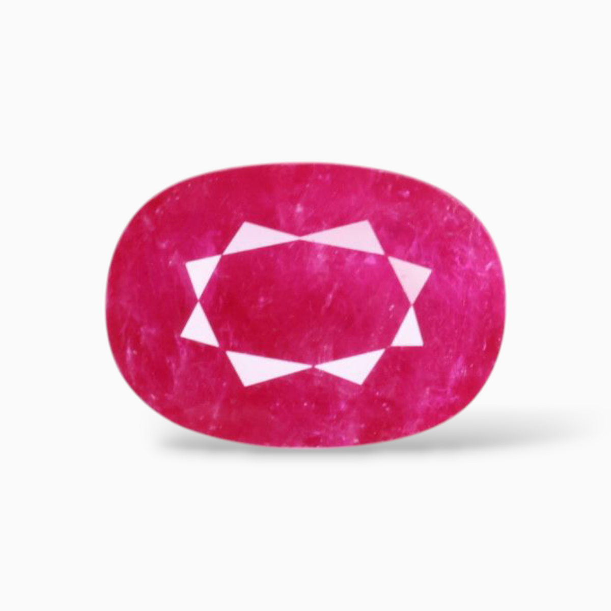 Loose Pink Ruby Gemstone In Oval Shape 2.89 Carats 10.4x7.5mm Size