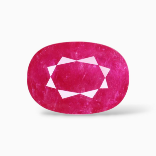 Loose Pink Ruby Gemstone In Oval Shape 2.89 Carats 10.4x7.5mm Size