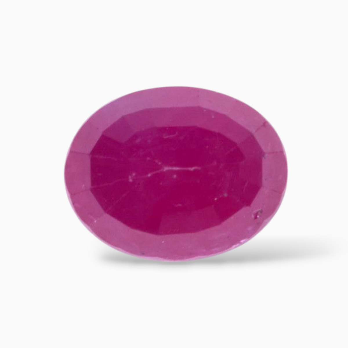 Loose Pink Ruby Gemstone In Oval Shape 3.05 Carats 7.5x9.4mm Size
