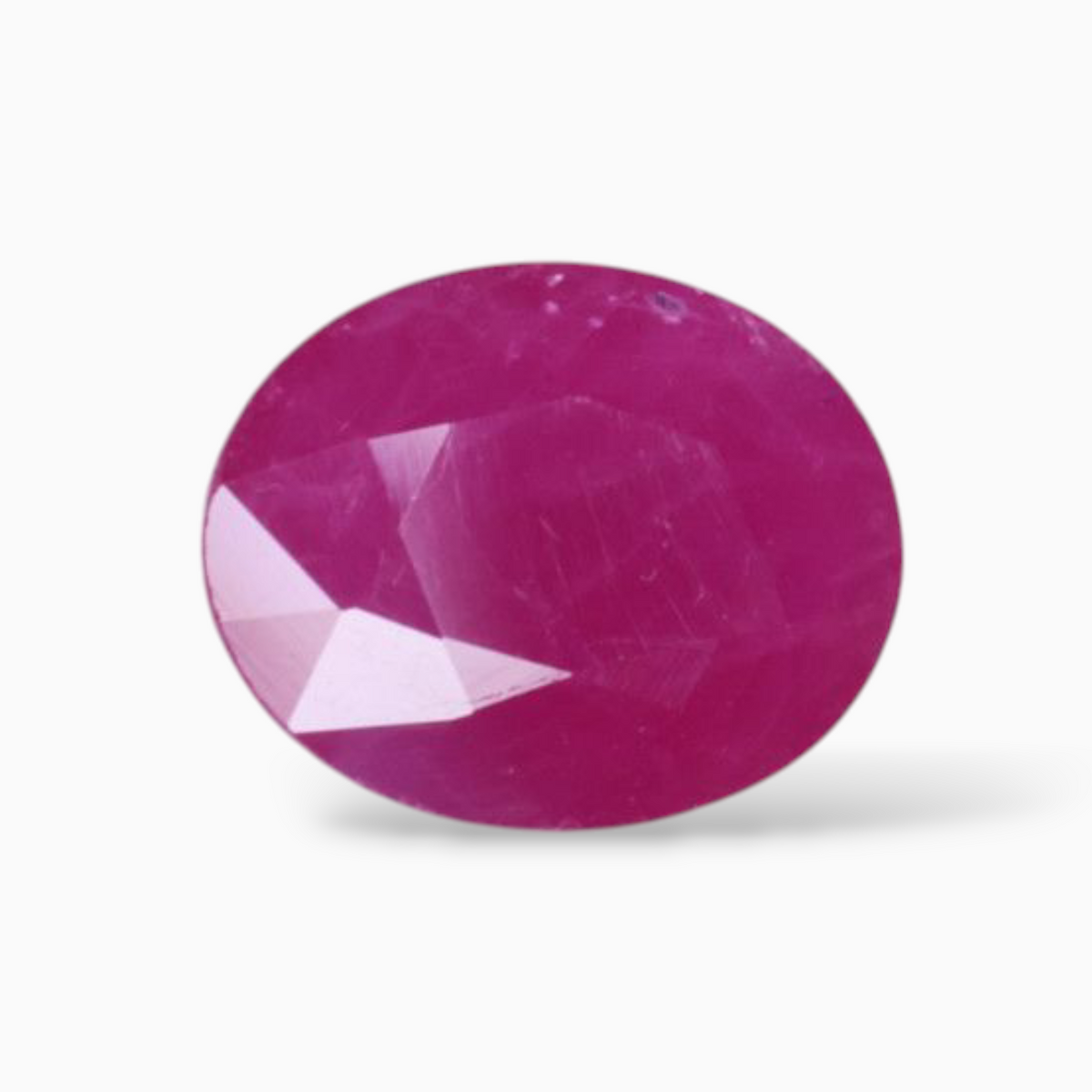 Loose Pink Ruby Gemstone In Oval Shape 3.05 Carats 7.5x9.4mm Size
