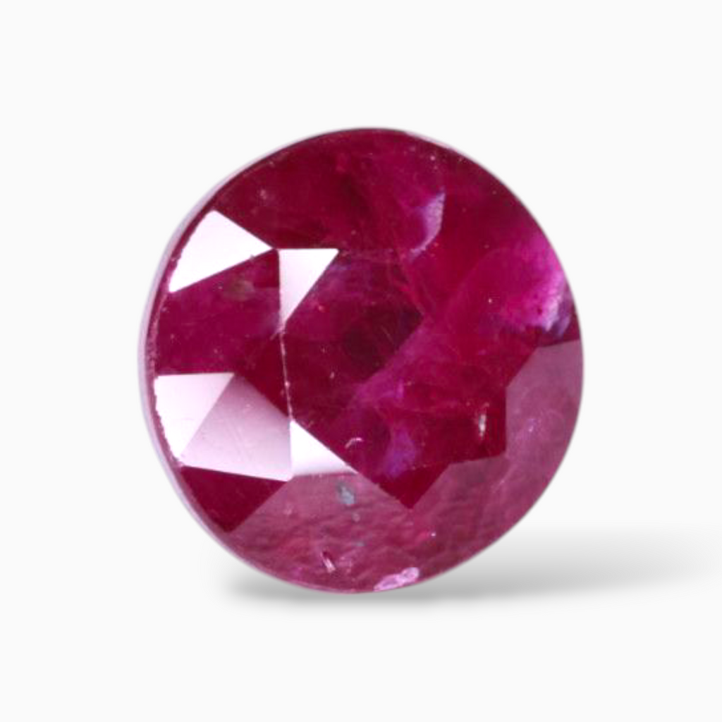 Loose Ruby In  Round Shape 2.23 Carats 7.3mm Size