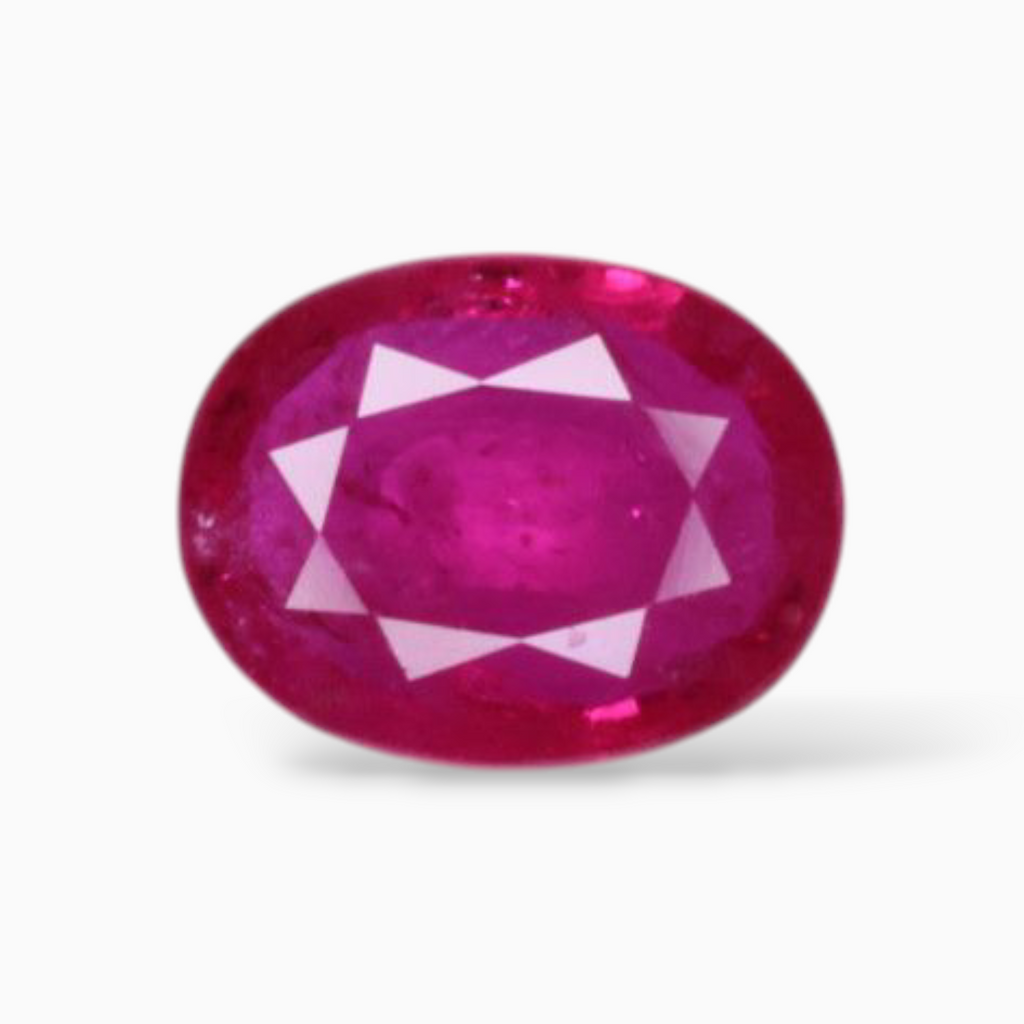 Loose Ruby Mozambique For Sale In Oval Shape 1.20 Carats 7.8x6mm Size