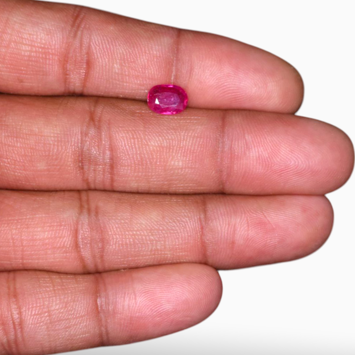 Original Ruby Mozambique For Sale In Oval Shape 1.46 Carats 8.2x6.1mm Size