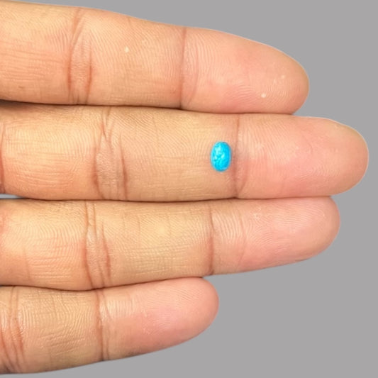 Loose Turquoise Stones 0.39 Carats 6.1 x 4.1 x 2.4 mm in oval