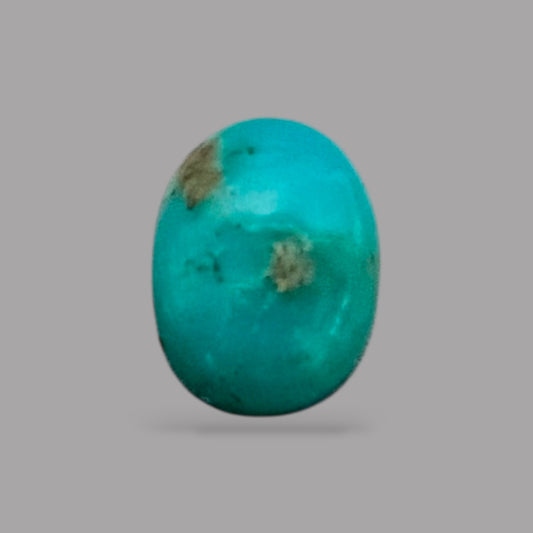 Loose Turquoise Stones 0.54 Carats 6.8 x 5.1 x 2.7 mm in oval